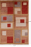 Persian Gabbeh Hand Knotted Wool Rug - 5' 7" X 8' 6" - Golden Nile