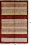 Persian Gabbeh Handmade Wool Area Rug - 6' 1" X 9' 2" - Golden Nile