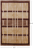 Persian Gabbeh Hand Knotted Wool Area Rug - 6' 0" X 8' 10" - Golden Nile