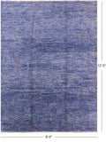 Modern Hand Knotted Wool Rug - 9' 0" X 12' 0" - Golden Nile