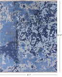 Abstract Hand Knotted Wool & Silk Area Rug - 8' 1" X 10' 2" - Golden Nile