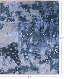 Abstract Hand Knotted Wool & Silk Rug - 8' 1" X 10' 1" - Golden Nile