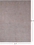 Ivory Peshawar White Wash Handmade Area Rug - 5' 1" X 6' 11"