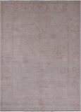 Ivory Peshawar White Wash Handmade Area Rug - 5' 1" X 6' 11"