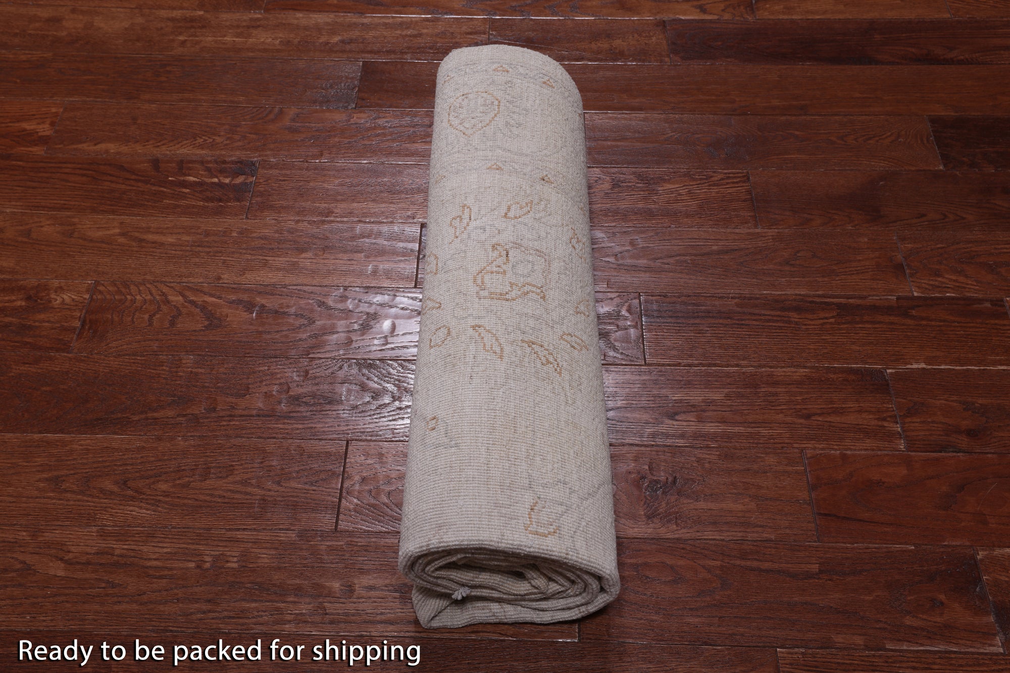 Ivory Peshawar White Wash Handmade Area Rug - 5' 1" X 6' 11"