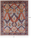 Blue Fine Serapi Handmade Area Rug - 8' 2" X 10' 2" - Golden Nile