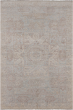 Grey Peshawar White Wash Hand Knotted Area Rug - 4' 10" X 7' 0"