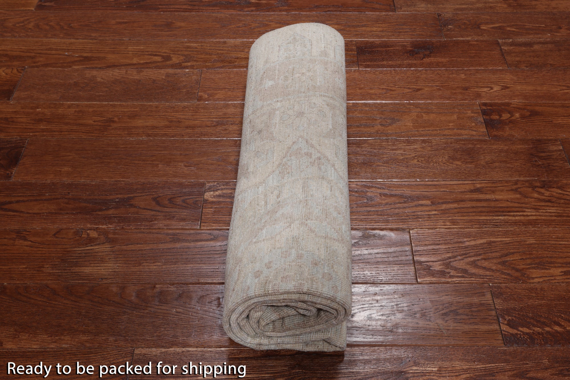 Grey Peshawar White Wash Hand Knotted Area Rug - 4' 10" X 7' 0"