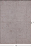 Ivory Peshawar White Wash Hand Knotted Rug - 4' 11" X 6' 11" - Golden Nile