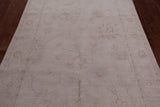 Ivory Peshawar White Wash Hand Knotted Rug - 4' 11" X 6' 11"