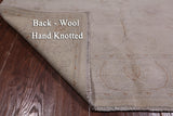 Ivory Peshawar White Wash Hand Knotted Rug - 4' 11" X 6' 11"