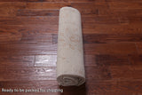 Ivory Peshawar White Wash Hand Knotted Rug - 4' 11" X 6' 11"