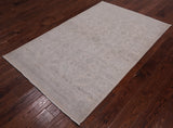 Ivory Persian Washed Out Handmade Area Rug - 4' 0" X 6' 2"