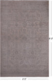 Ivory Persian Washed Out Handmade Area Rug - 4' 0" X 6' 2"