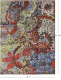 Floral Handmade Wool Area Rug - 8' 11" X 11' 10" - Golden Nile