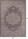 SUPER SALE Persian White Wash Handmade Wool Area Rug - 6' 0" X 8' 9"