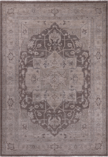 SUPER SALE Persian White Wash Handmade Wool Area Rug - 6' 0" X 8' 9"