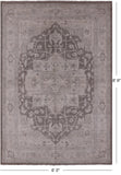 Persian White Wash Handmade Wool Area Rug - 6' 0" X 8' 9" - Golden Nile