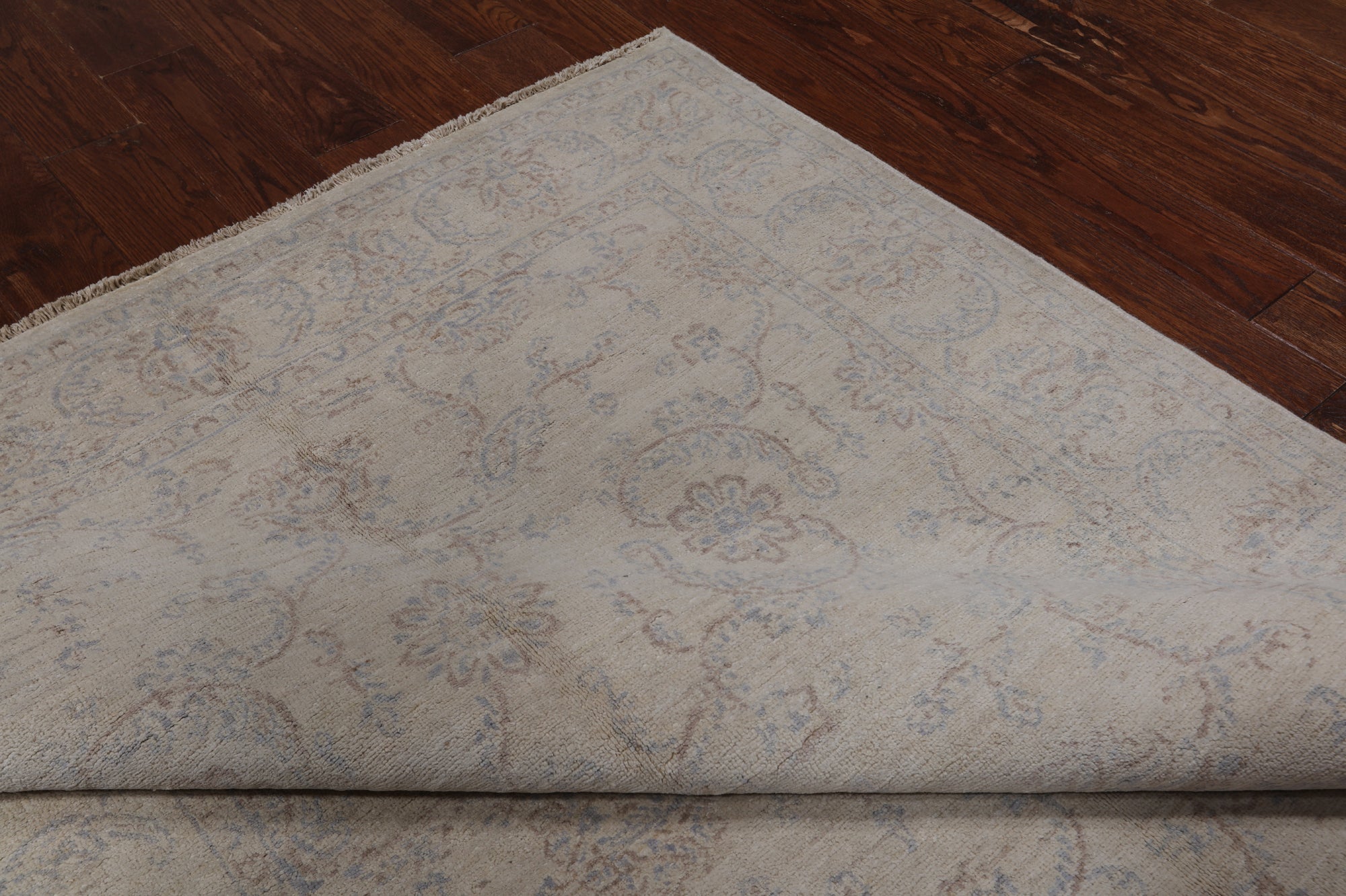 Ivory Peshawar White Wash Handmade Area Rug - 5' 1" X 7' 4"