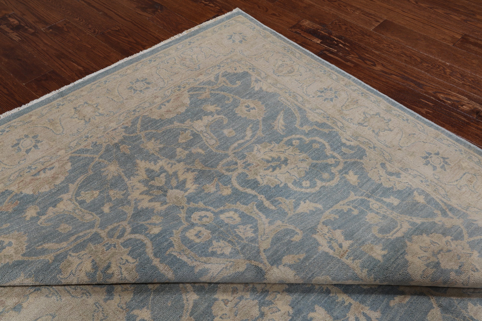 Persian White Wash Hand Knotted Rug - 6' 1" X 9' 2"