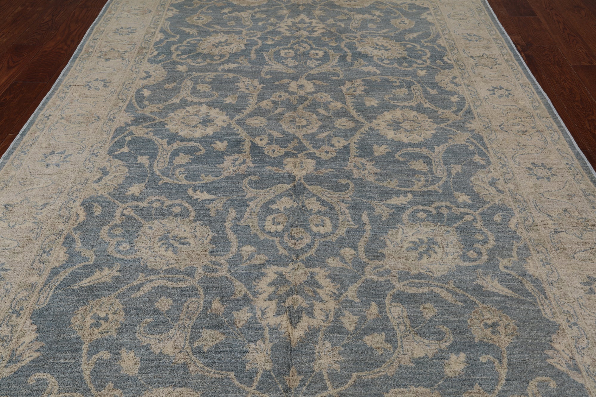 Persian White Wash Hand Knotted Rug - 6' 1" X 9' 2"