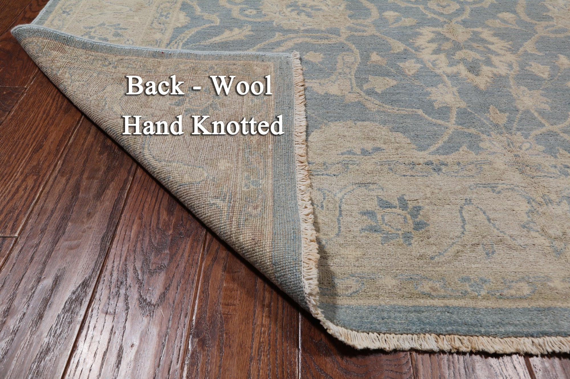 Persian White Wash Hand Knotted Rug - 6' 1" X 9' 2"