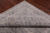 Grey Persian White Wash Wool Area Rug - 5' 10" X 9' 3"
