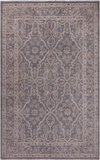Grey Persian White Wash Wool Area Rug - 5' 10" X 9' 3"