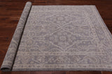 Grey Persian White Wash Wool Area Rug - 5' 10" X 9' 3"