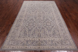 Grey Persian White Wash Wool Area Rug - 5' 10" X 9' 3"