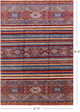 Khorjin Persian Gabbeh Handmade Wool Rug - 6' 11" X 10' 0" - Golden Nile