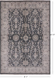 Grey Persian Washed Out Handmade Wool Area Rug - 6' 1" X 8' 11" - Golden Nile