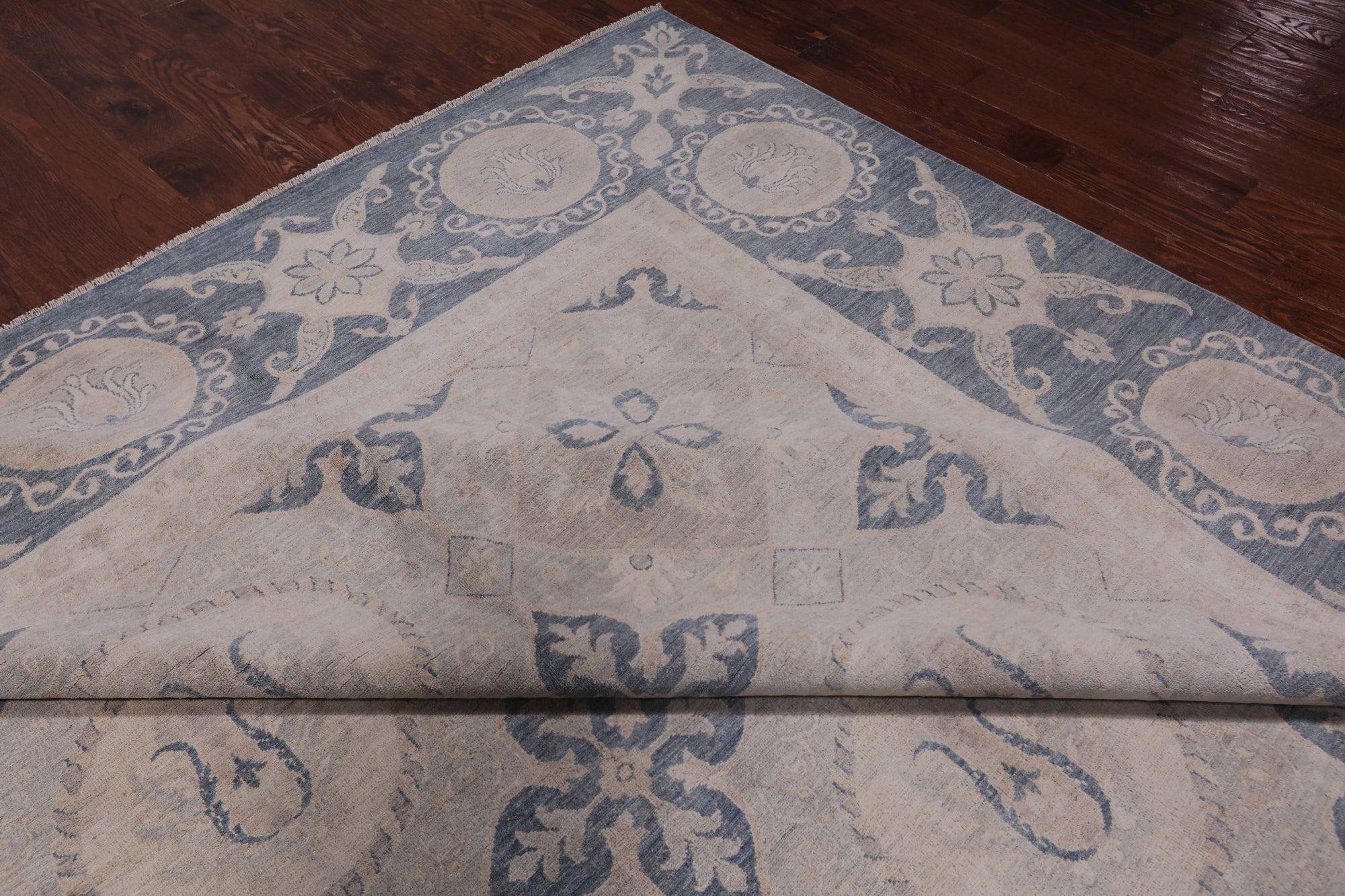 Persian White Wash Area Rug - 12' 4" X 16' 1"