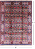 William Morris Handmade Wool Area Rug - 9' 7" X 13' 2" - Golden Nile