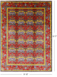 William Morris Hand Knotted Wool Area Rug - 9' 10" X 13' 7" - Golden Nile