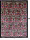 William Morris Hand Knotted Wool Area Rug - 8' 0" X 10' 6" - Golden Nile