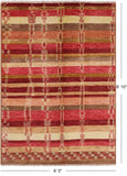 Tribal Moroccan Handmade Wool Area Rug - 6' 5" X 8' 10" - Golden Nile