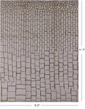 Ivory Tribal Moroccan Hand Knotted Wool Rug - 9' 0" X 11' 7" - Golden Nile