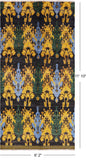 Ikat Handmade Wool Area Rug - 6' 2" X 11' 10" - Golden Nile