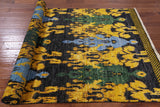Ikat Hand Knotted Area Rug - 5' 2" X 8' 1"