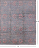 Grey Modern Hand Knotted Area Rug - 8' 3" X 10' 0" - Golden Nile