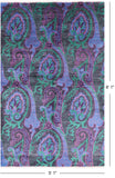 William Morris Hand Knotted Wool Area Rug - 5' 1 X 8' 1 - Golden Nile