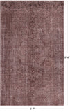 Persian Overdyed Handmade Wool Rug - 5' 7" X 9' 4" - Golden Nile