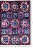 Ikat Handmade Wool Area Rug - 6' 2" X 8' 9" - Golden Nile
