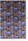 Ikat Hand Knotted Wool Rug - 6' 1" X 9' 3" - Golden Nile