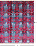 Ikat Hand Knotted Area Rug - 7' 10" X 9' 10" - Golden Nile