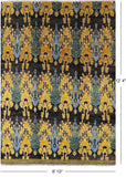 Ikat Hand Knotted Area Rug - 8' 10" X 12' 4" - Golden Nile