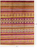 Tribal Moroccan Handmade Wool Area Rug - 9' 1" X 11' 7" - Golden Nile