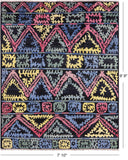 Tribal Moroccan Hand Knotted Wool Rug - 7' 10" X 9' 9" - Golden Nile