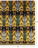 Ikat Hand Knotted Wool Area Rug - 8' 2" X 10' 5" - Golden Nile
